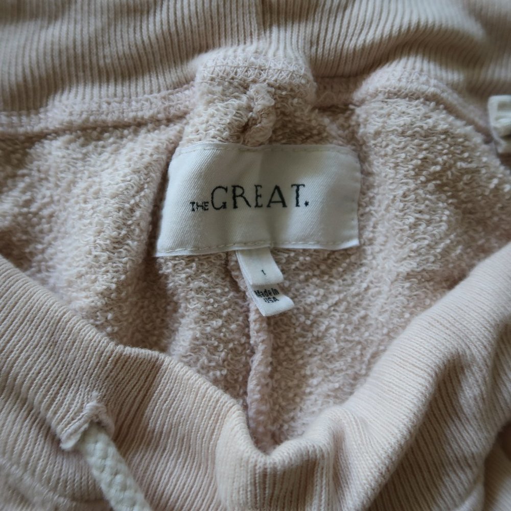 The Great. peach pink drawstring shorts size 1